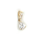 9ct YELLOW GOLD CUBIC ZIRCONIA SET PENDANT