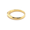 18CT YELLOW GOLD THICKENED TOP SEMI BEZEL SET DIAMOND DRESS RING VALUED @ $1899