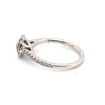 14CT WHITE GOLD FLOW UP STYLE DIAMOND DRESS RING VALUED @ $5099