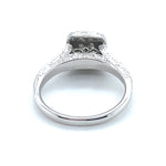 14CT WHITE GOLD FLOW UP STYLE DIAMOND DRESS RING VALUED @ $3499