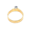 18CT YELLOW & WHITE GOLD FLOW UP STYLE DIAMOND DRESS RING VALUED @ $2599