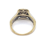 9CT YELLOW GOLD FLOW UP STYLE DIAMOND DRESS RING VALUED @ $1899