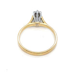 18CT YELLOW GOLD & PALLADIUM DIAMOND DRESS RING VALUED @ $2999