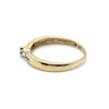 9CT YELLOW GOLD THICKENED TOP DIAMOND DRESS RING VALUED @ $699