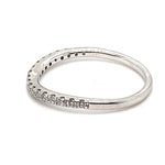 REDUCED! 14CT WHITE GOLD CURVED PATTERN DIAMOND DRESS RING VALUED @ $1499