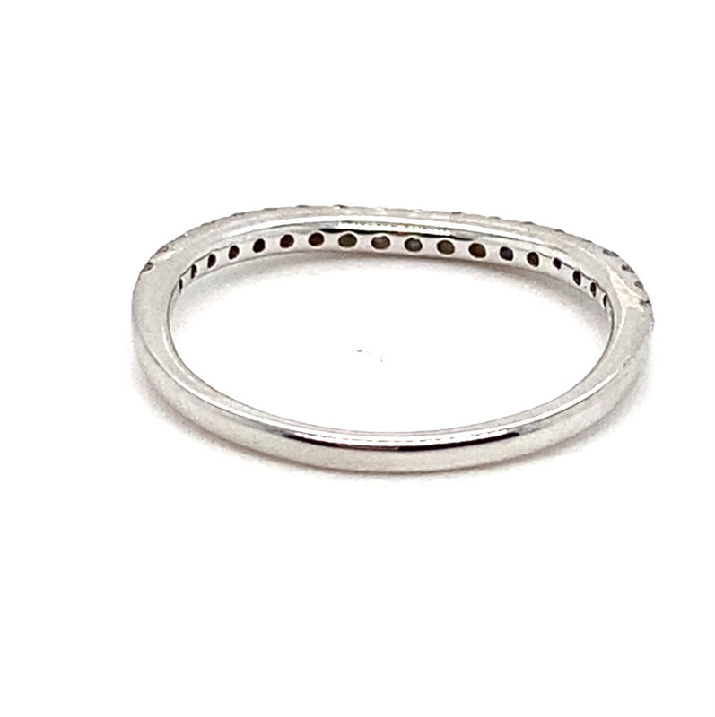 REDUCED! 14CT WHITE GOLD CURVED PATTERN DIAMOND DRESS RING VALUED @ $1499