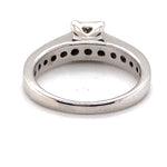 14ct WHITE GOLD THICKENED TOP DIAMOND DRESS RING VALUED @ $2299