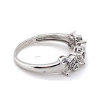 9CT WHITE GOLD DIAMOND DRESS RING TW 2.3g