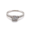 9CT WHITE GOLD SPLIT SHOULDER DIAMOND DRESS RING VALUED @ $1799