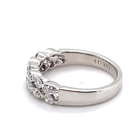 10CT WHITE GOLD DIAMOND DRESS RING VALUED @ $2699