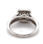 14CT WHITE GOLD SPLIT SHOULDER DIAMOND DRESS RING VALUED @ $6499