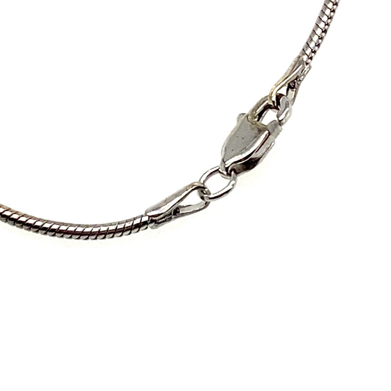 9CT WHITE GOLD 55CM SNAKE LINK CHAIN TW 7.9g