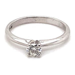 18CT WHITE GOLD SOLITAIRE DIAMOND DRESS RING VALUED @ $2199