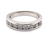 14CT WHITE GOLD THICKENED TOP DIAMOND DRESS RING VALUED @ $2799