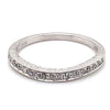 14CT WHITE GOLD CURVED THICKENED TOP DIAMOND DRESS RING VALUED @ $1599