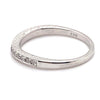 14CT WHITE GOLD CURVED THICKENED TOP DIAMOND DRESS RING VALUED @ $1599