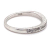 14CT WHITE GOLD CURVED THICKENED TOP DIAMOND DRESS RING VALUED @ $1599