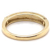 9CT YELLOW GOLD HINGED THICKENED TOP DIAMOND DRESS RING VALUED @ $999