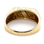 9CT YELLOW GOLD MENS DIAMOND DRESS RING TW 4.8g