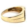 9CT YELLOW GOLD MENS DIAMOND DRESS RING TW 4.8g