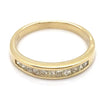 9CT YELLOW GOLD CHANNEL SET DIAMOND DRESS RING TW 2.2g