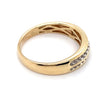 9CT YELLOW GOLD CHANNEL SET DIAMOND DRESS RING TW 2g