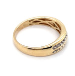 9CT YELLOW GOLD CHANNEL SET DIAMOND DRESS RING TW 2g