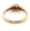 18CT YELLOW GOLD & PLATINUM FILIGREE ANTIQUE DRESS RING VALUED @ $1599