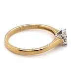 9CT YELLOW & WHITE GOLD DIAMOND CLUSTER DRESS RING VALUED @ $999