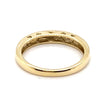 9CT YELLOW GOLD DIAMONDS CHANNEL SET IN THICKENED TOP DRESS RING TW 1.9g