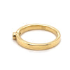 18CT YELLOW GOLD RAISED BEZEL SET DIAMOND DRESS RING VALUED @ $1899