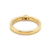 18CT YELLOW GOLD RAISED BEZEL SET DIAMOND DRESS RING VALUED @ $1899