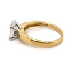 9CT YELLOW & WHITE GOLD THICKENED TOP STYLE DIAMOND DRESS RING VALUED @ $2499