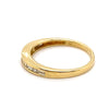 18CT YELLOW GOLD CHANNEL SET DIAMOND DRESS RING VALUED @ $2099