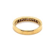 18CT YELLOW GOLD CHANNEL SET DIAMOND DRESS RING VALUED @ $3399