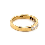 18CT YELLOW GOLD CHANNEL SET DIAMOND DRESS RING VALUED @ $3399