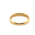 18CT YELLOW GOLD THICKENED TOP CHANNEL SET DIAMOND DRESS RING VALUED @ $1699