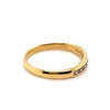 18CT YELLOW GOLD THICKENED TOP CHANNEL SET DIAMOND DRESS RING VALUED @ $1699