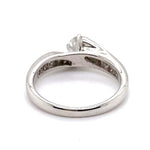 18CT WHITE GOLD WRAP AROUND STYLE DIAMOND DRESS RING VALUED @ $5799