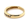 9CT YELLOW GOLD THICKENED TOP CHANNEL SET DIAMOND DRESS RING VALUED @ $1399