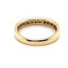 9CT YELLOW GOLD THICKENED TOP CHANNEL SET DIAMOND DRESS RING VALUED @ $1399