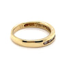 9CT YELLOW GOLD THICKENED TOP CHANNEL SET DIAMOND DRESS RING VALUED @ $1399