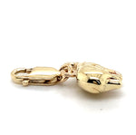 9CT YELLOW GOLD ELEPHANT PENDANT WITH CLASP TW 1.5g