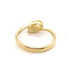 18CT YELLOW GOLD CURVED THICKENED TOP DRESS RING TW 2.9g