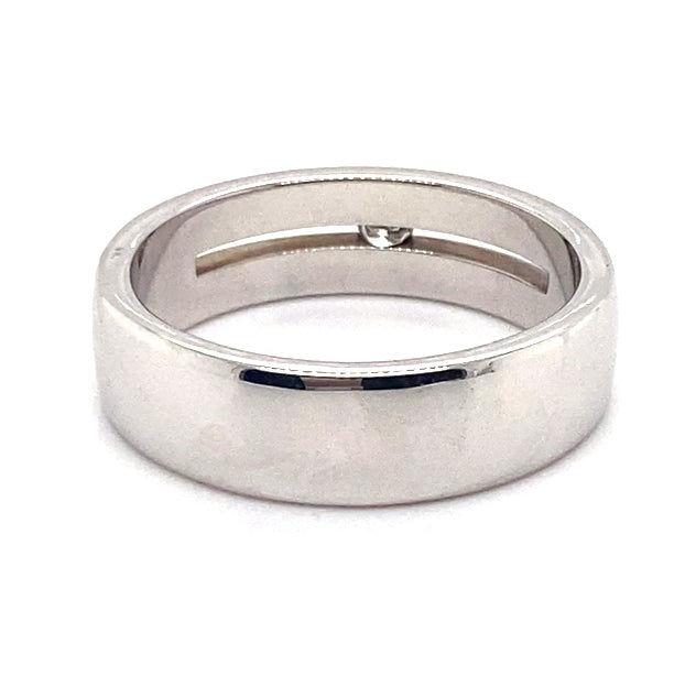 18CT WHITE GOLD MENS DIAMOND DRESS RING VALUED @ $4699