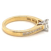 18CT YELLOW & WHITE GOLD FLOW UP STYLE DIAMOND DRESS RING VALUED @ $4499