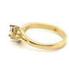 18CT YELLOW GOLD SPLIT SHOULDER DIAMOND DRESS RING VALUED @ $3599