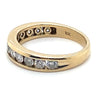 10CT YELLOW GOLD THICKENED TOP CHANNEL SET DIAMOND DRESS RING VALUED @ $1999