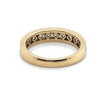 10CT YELLOW GOLD THICKENED TOP CHANNEL SET DIAMOND DRESS RING VALUED @ $1999