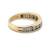 10CT YELLOW GOLD THICKENED TOP CHANNEL SET DIAMOND DRESS RING VALUED @ $1999